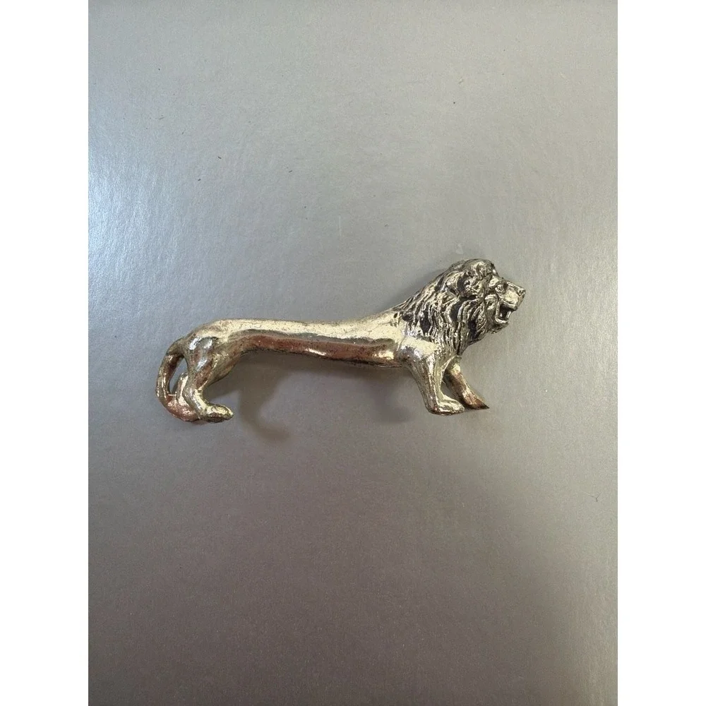 Vintage Silver Plated Lion Figurine Knife Rests - Set of 4